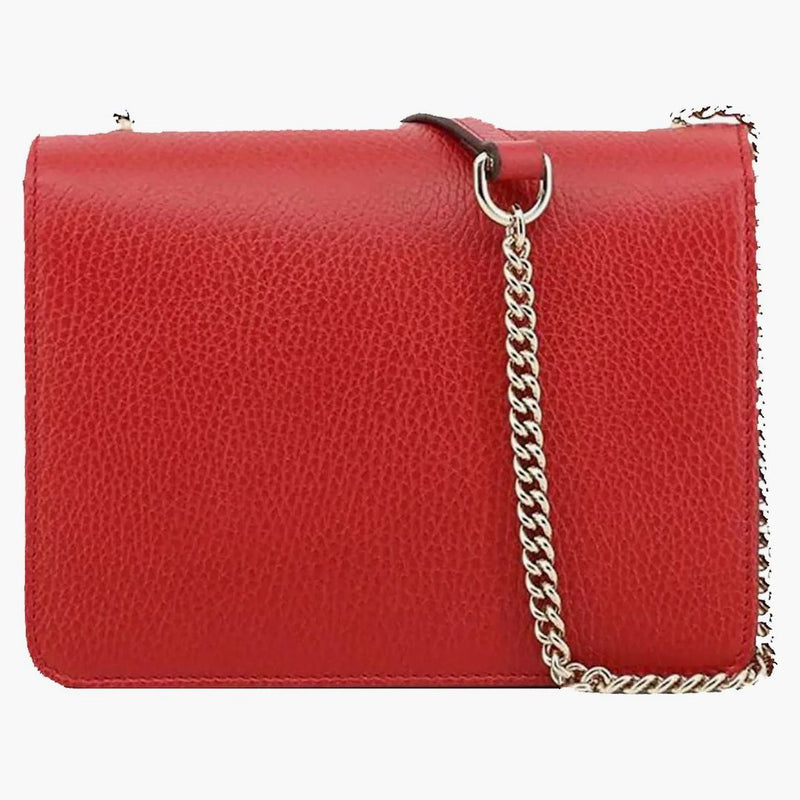 Gucci Interlocking Gg Shoulder Bag Red