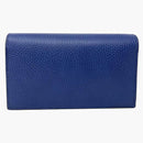 Gucci Interlocking Gg Wallet On Chain (18 Card Slot) Blue