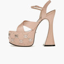 Gucci Interlocking G Leather Platform Sandals Pink (Women's)