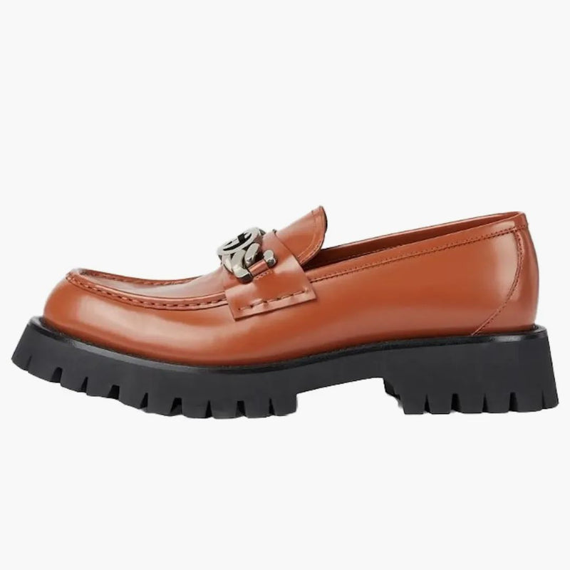 Gucci interblocco Goaferti marroni
