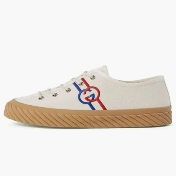 Gucci Interlocking g Low Beige Red Blue