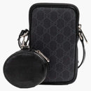 Gucci entrelazado g mini bolsa negro/gris