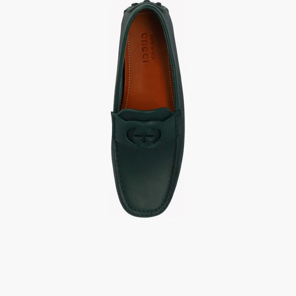 Gucci Interlocking G Moccasins Green
