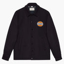Gucci Interlocking G Patch Windbreaker Dark Blue