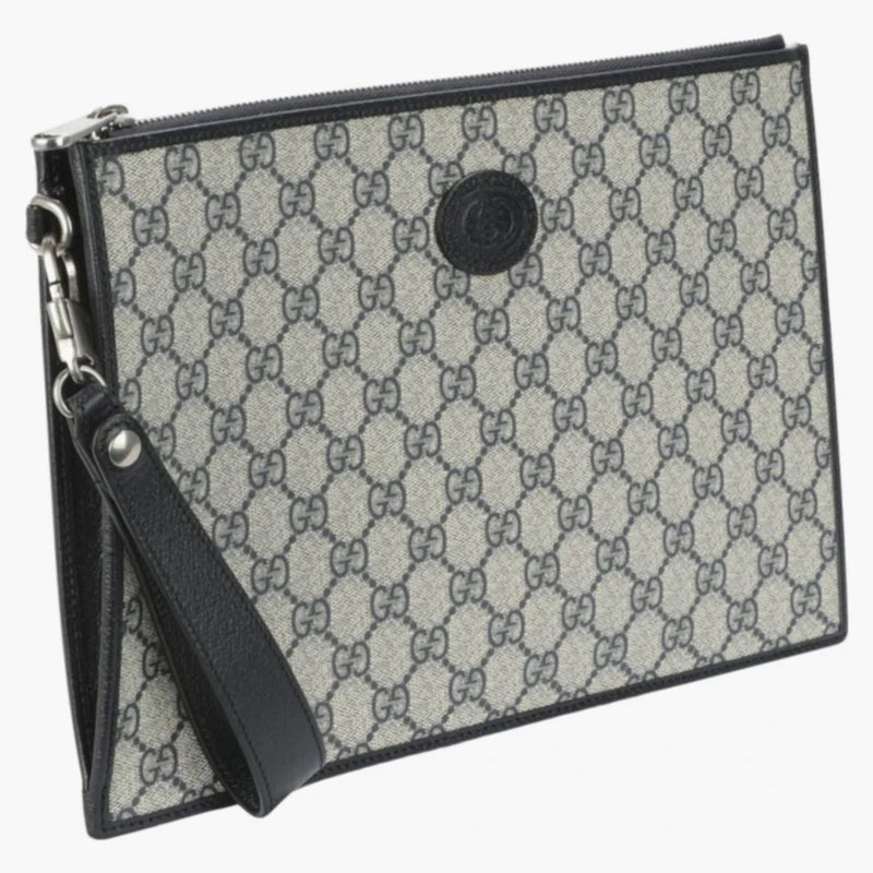 Gucci Interlocking G Pouch Beige/blue