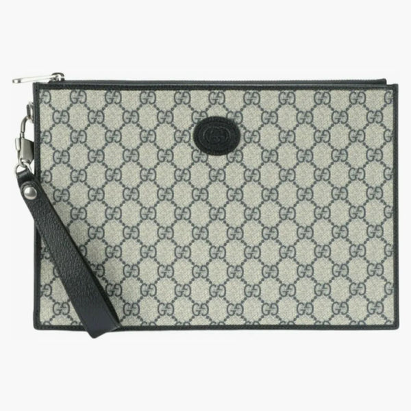 Gucci Interlocking G Pouch Beige/blue