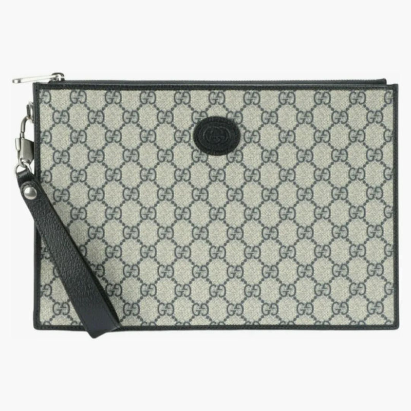 Gucci Interlocking G Pouch Beige/blue