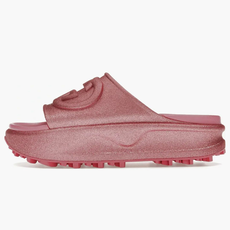 GUCCI Interlocking G Slide Metalic Rose (Women's)