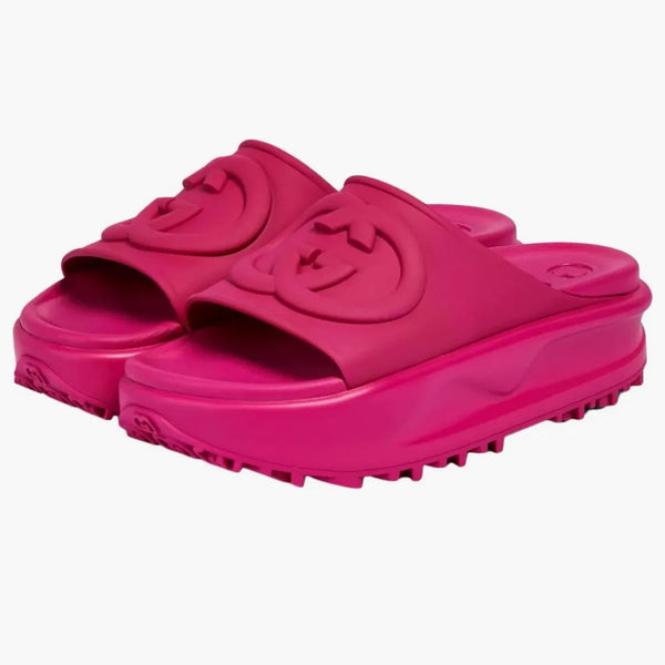 Gucci Interlocking G Slide Pink (Women's)