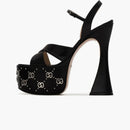 Gucci Interlocking G Studs Sandals Black (Women's)