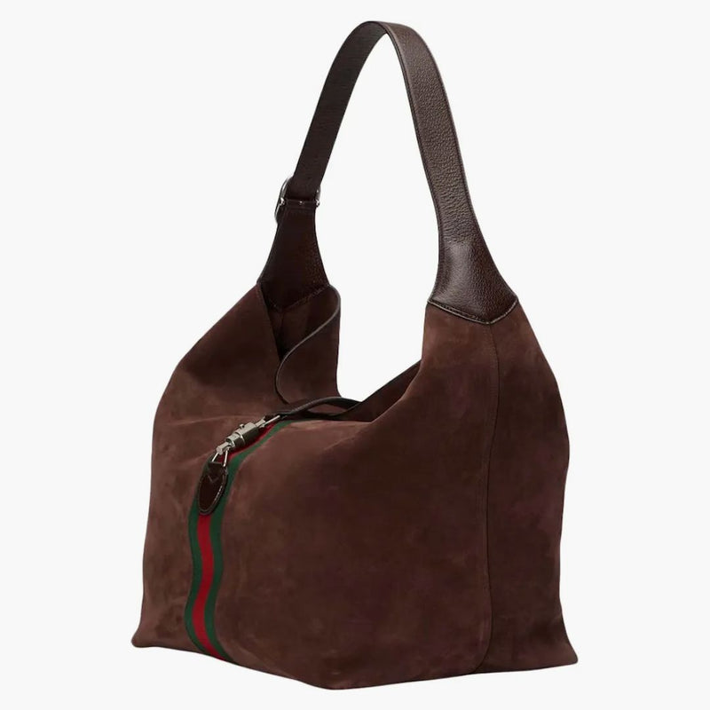 Gucci Jackie 1961 Střední taška na rameno hnědá