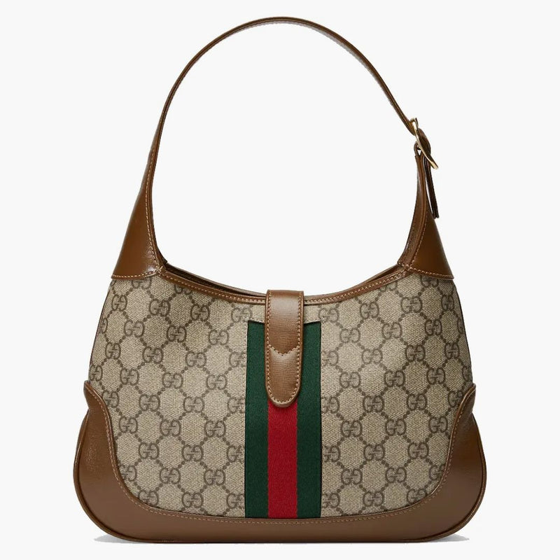 Gucci Jackie 1961 Bolso de hombro pequeño GG Supreme Beige/Ebony