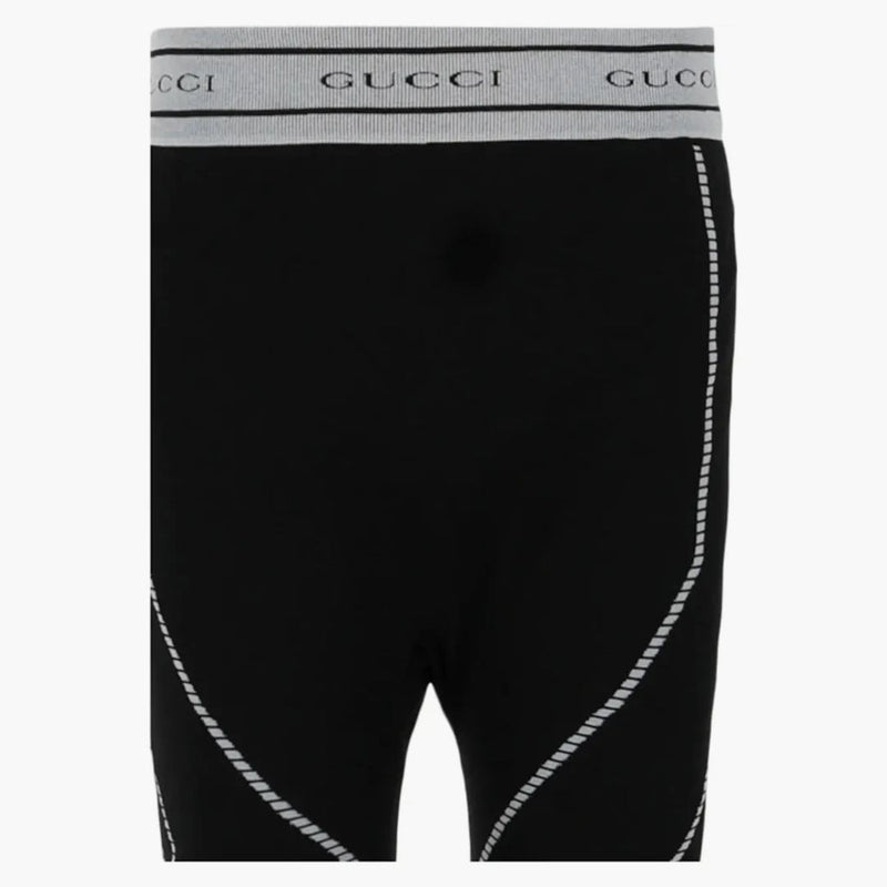 Gucci Jacquard Tubular Jersey Shorts Black