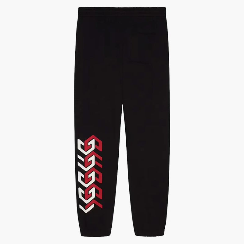 Pantalone da jogging della maglia Gucci con stampa a specchio Gucci nero