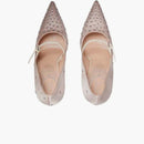 Gucci Jodie abbellita Pumpe di raso Pink (Women's)