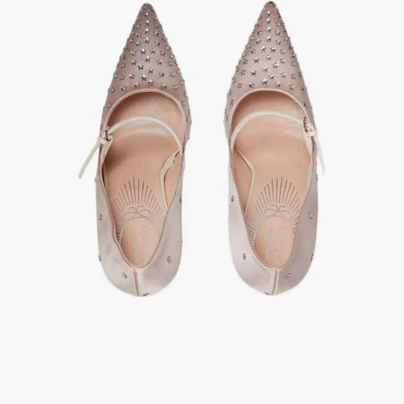 Gucci Jodie Embellished Satin Pumps Pink (women's)