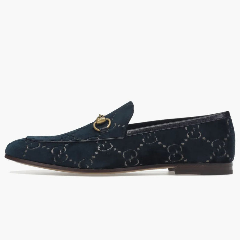 Gucci Jordaan Gg Loafer Blue Velvet