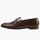 Gucci Jordaan Loafer Marrone in pelle