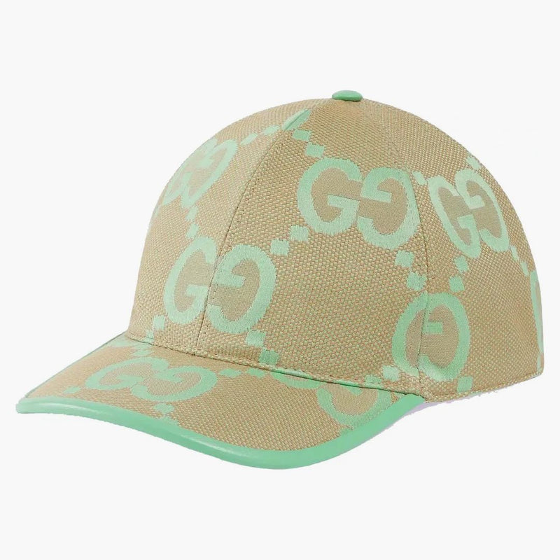 Gucci jumbo gg baseball has beige/green mint