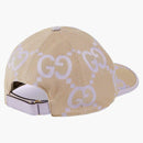 Gucci Jumbo Gg Baseball Hat Beige/lilac