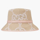 Gucci Jumbo GG Bucket has beige/light pink