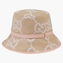 Gucci Jumbo GG Bucket has beige/light pink