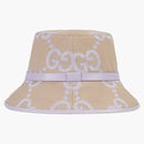 Gucci jumbo gg Bucket has beige/lilac
