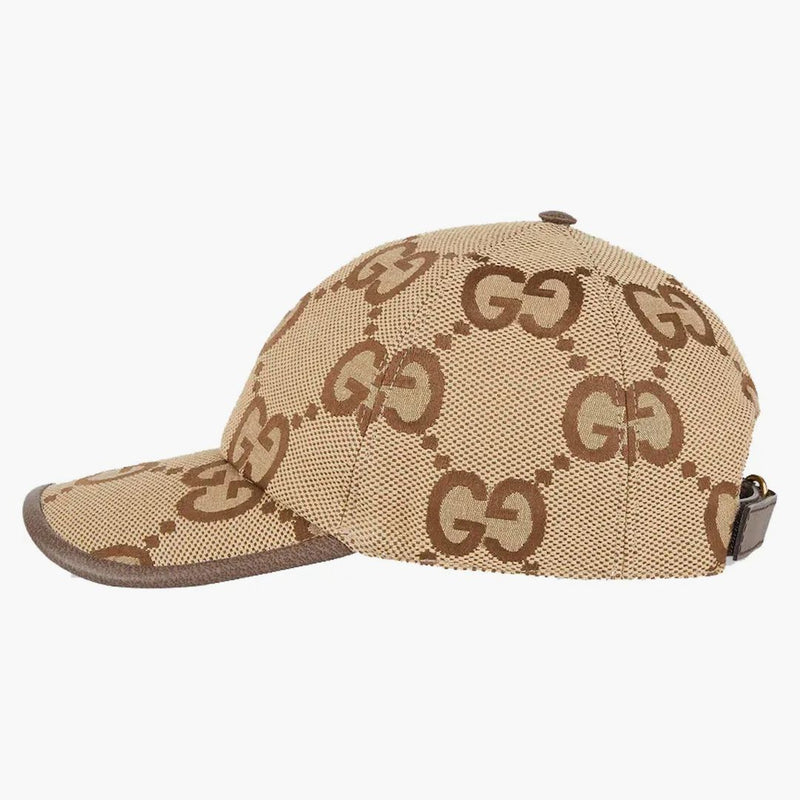 Gucci Jumbo GG Canvas Baseball has Camel/Ebony