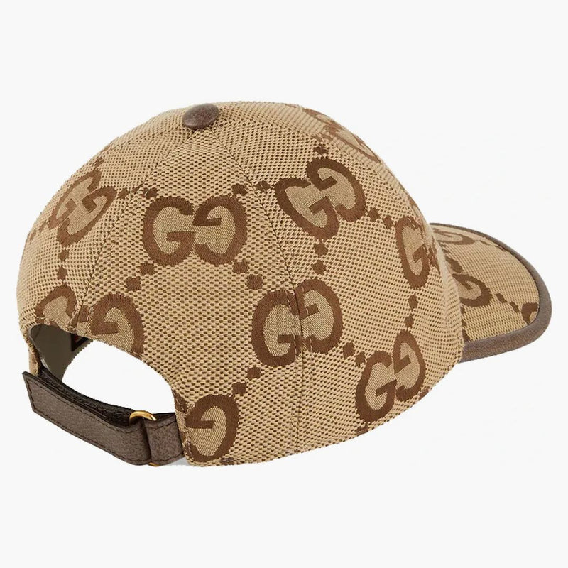 Gucci Jumbo GG Canvas Baseball has Camel/Ebony
