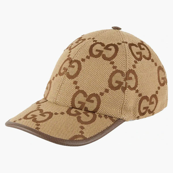 Gucci Jumbo GG Canvas Baseball has Camel/Ebony