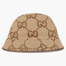 Canvas kbelík Gucci Jumbo GG má velbloud/eben