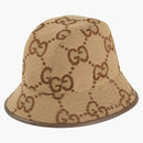 Canvas kbelík Gucci Jumbo GG má velbloud/eben