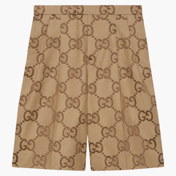 Gucci Jumbo Gg Canvas Shorts Beige/ebony