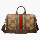 Gucci Jumbo Gg Duffle Bag Camel/ebony