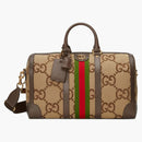 Gucci Jumbo Gg Duffle Bag Camel/ebony