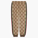 Gucci Jumbo Gg Jogging Pant With Web Beige/ebony