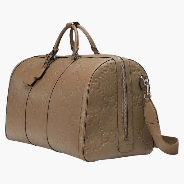 Gucci Jumbo Gg Large Duffle Bag Taupe
