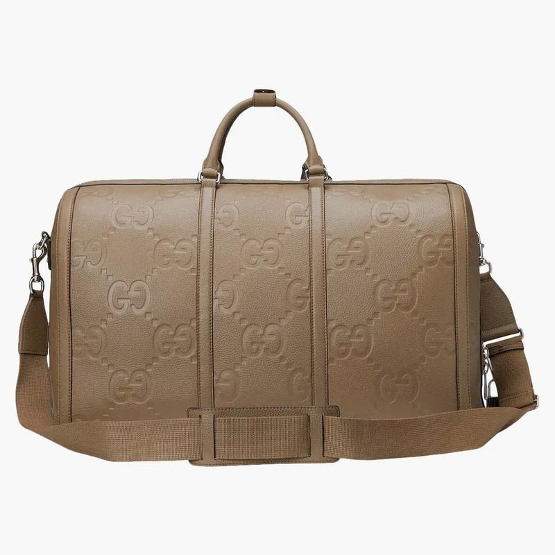 Gucci Jumbo Gg Large Duffle Bag Taupe