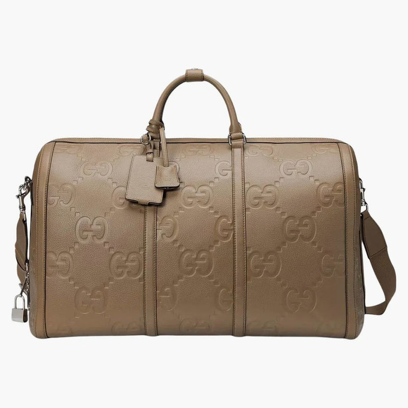 Gucci Jumbo Gg Large Duffle Bag Taupe
