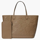 Gucci jumbo gg duża martwa torba taupe