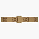 Gucci Jumbo GG Marmont Wide Belt Camel/Ebony