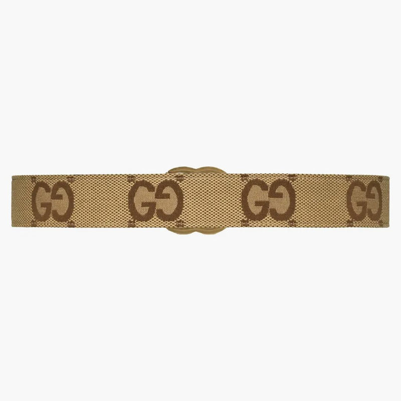 Gucci Jumbo Gg Marmont Wide Belt Camel/ebony