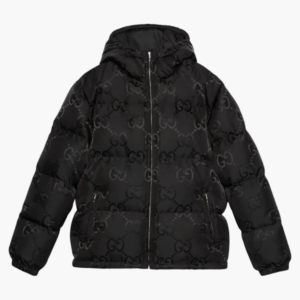 Gucci Jumbo GG Nylon Canvas Goose-Down Jacket Black