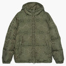 Gucci Jumbo GG Nylon Canvas Goose-Down Jacket Green