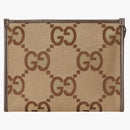 Gucci Jumbo GG Pouch Pouch Camel/Ebony