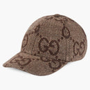 Gucci Jumbo GG Wool Cap Brown
