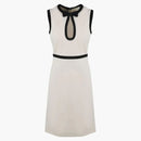 Gucci Keyhole Cut-Out Pencil Scress White