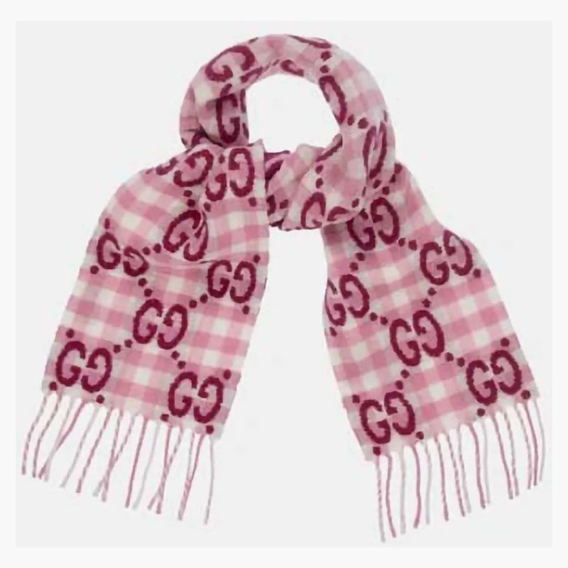GG KIDS GG GG Jacquard Wool Scarf Pink