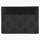 Gucci Kingsnake Print GG Supreme Card Holder Black/Red