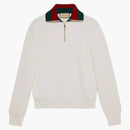 Gucci Pletení vlněný svetr slonoviny